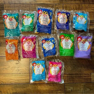 1999 McDonalds Happy Meal❤TY Teenie Beanie Babies☆Full Set New Unopened Packages